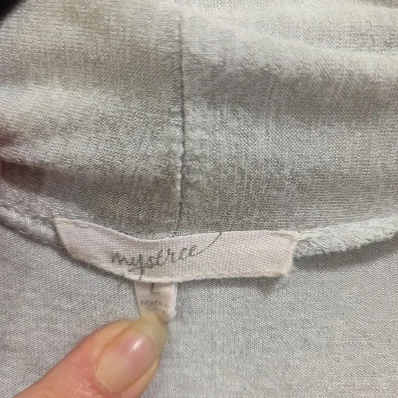 Mystree Open Front Cardigan Sweater Women's Size Large Casual Comfy Office - Picture 3 of 6